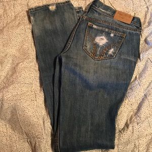 Torn up Hollister Jeans